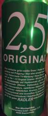 2,5 Original Radler Etikett