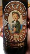 Allgäuer Brauhaus Büble Urbayrisch Dunkel Etikett