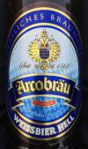 Arcobräu Weißbier Hell Etikett