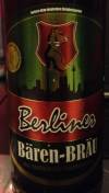 Berliner Bären-Bräu Etikett