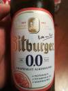 Bitburger 0,0% Grapefruit Alkoholfrei Etikett