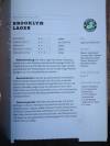Brooklyn Lager Katalogseite