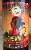 Brewfist One Way TripHell Etikett