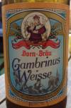 Bruckberger Dorn-Bräu Gambrinus Weisse Etikett
