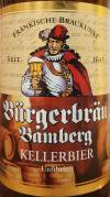 Bürgerbräu Bamberg Kellerbier Etikett