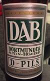 DAB Dortmunder Actien-Brauerei D-Pils Etikett
