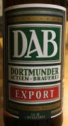 DAB Dortmunder Actien-Brauerei Pilsener Export Etikett