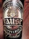 Faust Doppelbock Dunkel Etikett