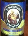 Franziskaner Weissbier Alkoholfrei Zitrone Etikett