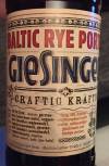 Giesinger Baltic Rye Porter Etikett