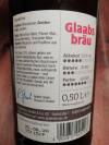 Glaabsbräu Dunkles Etikett 2