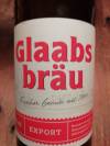 Glaabsbräu Export Etikett 1