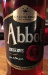 Greene King Abbott Reserve Etikett