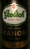 Grolsch Krachtig Kanon Etikett