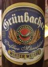 Grünbacher Winter Weisse  Etikett
