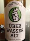 Gruthaus Über Wasser Alt Etikett