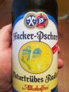Hacker-Pschorr Naturtrübes Radler Alkoholfrei Etikett