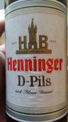 Henninger D-Pils Etikett