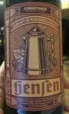 Hensen Schwarzmahler Coffee Stout Etikett