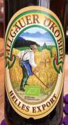Hirschbräu Allgäuer Öko-Bier Etikett