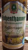 Hohenthanner Schlossbrauerei Hallertauer Hopfen Pils Etikett