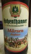 Hohenthanner Schlossbrauerei Märzen Festbier Etikett
