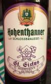 Hohenthanner Schlossbrauerei St. Sixtus Etikett