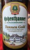 Hohenthanner Schlossbrauerei Tannen Gold Etikett