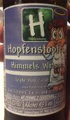 Hopfenstopfer Himmels Weisse Etikett