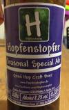 Hopfenstopfer Seasonal Special Ale Etikett