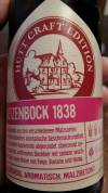 Hütt Craft Edition Weizenbock 1838 Etikett