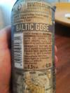 Insel-Brauerei Baltic Gose Rückenetikett
