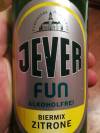 Jever Fun Biermix Zitrone Etikett