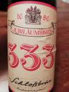 Schloßbräu Rheder Jubiläumsbier 333 Etikett