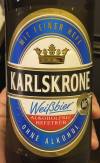 Karlskrone Weissbier Alkoholfrei Etikett