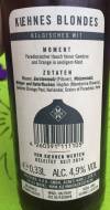Kuehn Kunz Rosen Kuehnes Blondes Rücketikett