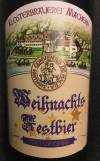 Klosterbrauerei Machern Weihnachts-Festbier Etikett