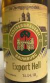 Klosterbrauerei Baumburg Export Hell Etikett