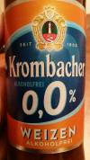 Krombacher 0,0% Weizen Etikett