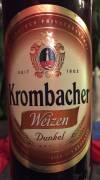 Krombacher Weizen Dunkel Etikett