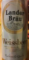 Lander Bräu Weissbier Etikett