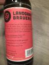 Landgang Brauerei Helle Aufregung Etikett Rueck