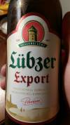Lübzer Export Etikett