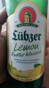 Lübzer Lemon Etikett