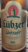 Lübzer Urkraft Etikett