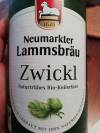 Neumarkter Lammsbräu Zwickl Etikett