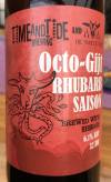 De Natte Gijt & Time and Tide Octo-Gijt Rhubarb Saison Etikett