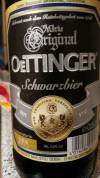 Oettinger Schwarzbier Etikett