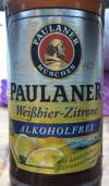 Paulaner Weißbier-Zitrone Alkoholfrei Etikett