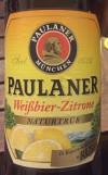 Paulaner Weißbier-Zitrone Etikett